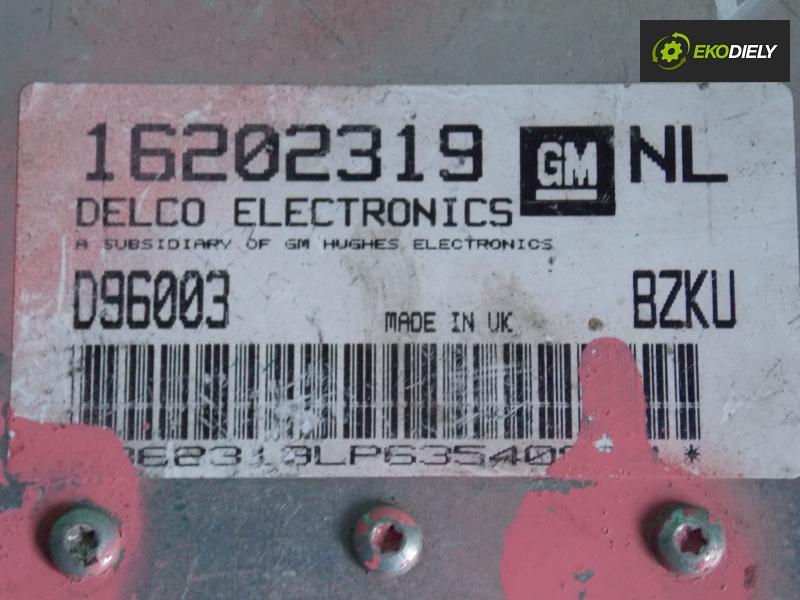 riadiaca jednotka na Opel vectra B 1,6 16V x16xel bez immobilizera č. 16202319