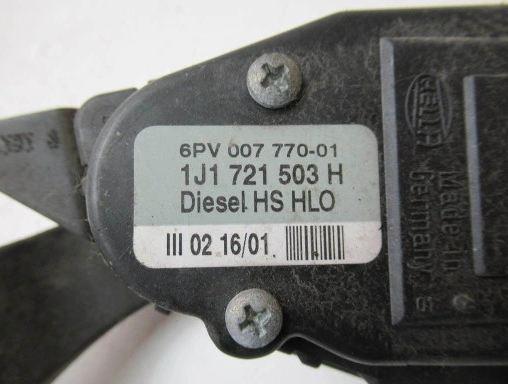Potenciometer  plynového pedálu Golf IV 97-03 1J1721503H