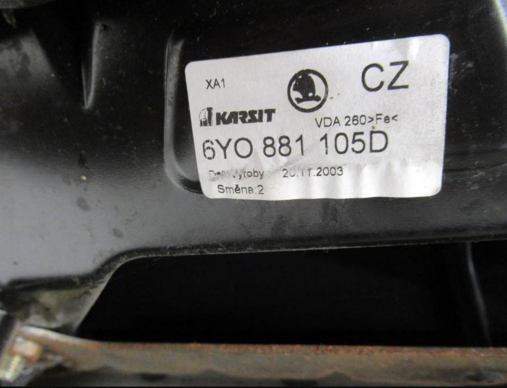 Sedadlo ľavý Škoda Fabia I 99-07