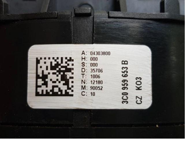 VW Passat B6 Prepínač uhlu - Tempomat