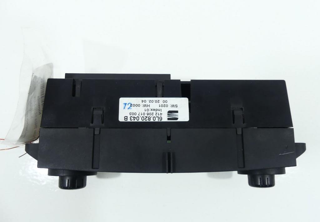 - Panel kúrenia Seat Ibiza III 6L 6L0820043B