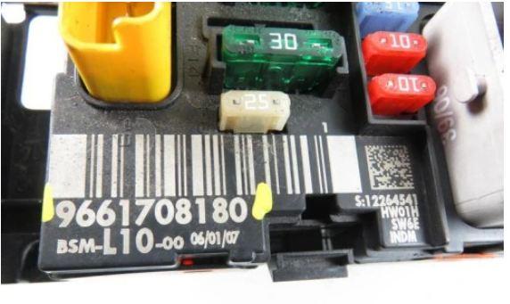 Modul BSM Peugeot 207 1.6 16V thp 150 9661708180