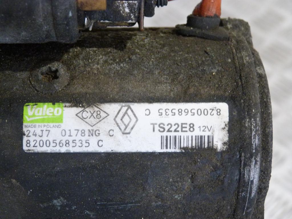Štartér Nissan Primastar, Quasqai, X-Trail, NV400, Opel Movano B, Vivaro A, Renault Laguna, Trafic II, Espace IV, Megane, Master III 2.0 DCI, 2.0 CDTI, 2.3 CDTI, 2,3 CDI 8200568535 c, 0178ng 11zubov
