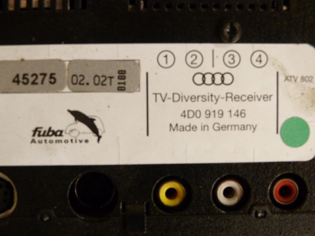 TV Tuner Audi 4d0919146