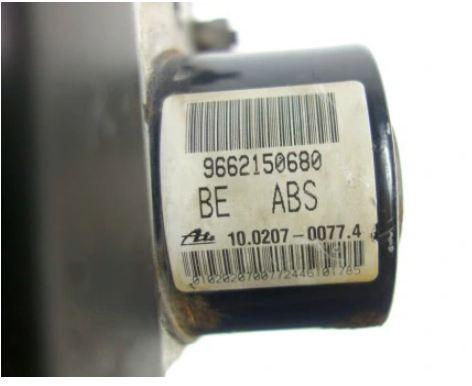Pumpa ABS ABS Peugeot 207 9662150680 100970-11533
