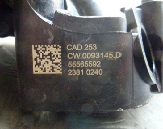 Potrubie sacie, sanie Opel 55565592