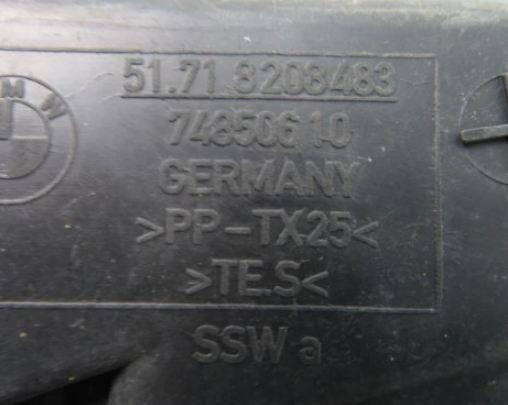 torpédo plast pod čelní okno BMW 3 compact E46 51718208483