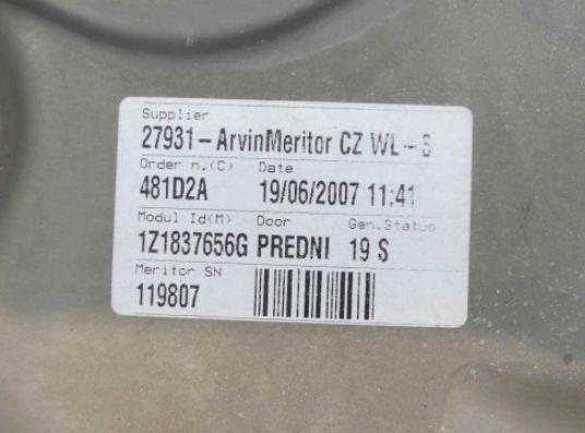 Mechanizmus predný pravy 1t0959702d Octavia II Európa