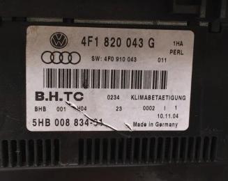 Audi A6 C6 Europa Panel klimatizácie 4F1820043G