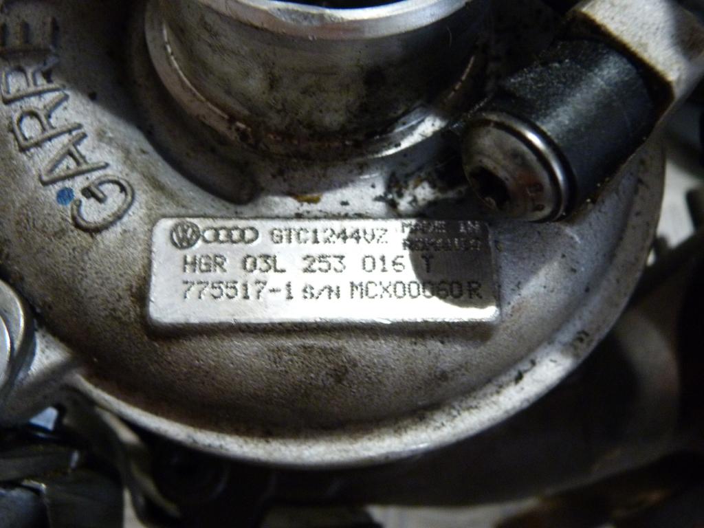 Turbodúchadlo Audi A3, Seat Altea, Leon, Ibiza IV, Toledo IV, Škoda Octavia II, Superb II, Yeti, VW Caddy III, Polo, Golf VI, Touran 1.6TDI 66kW, 77kW 03l253016t, 775517-1, mcx00060r