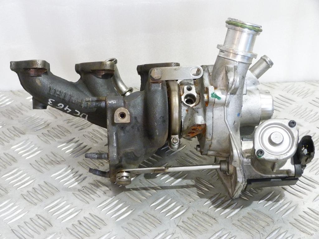 Turbodúchadlo Audi A1, A3, Seat Altea, Leon, Ibiza IV, Toledo IV, Škoda Octavia II, Fabia II, Roomster, Yeti, Rapid, VW Caddy III, Polo, Golf VI, Touran 1,2TSI 63kW, 77kW 03F145701K, (poškodený konektor regulácie turba, poškodená príruba hadice, turbo OK)