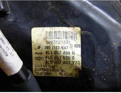 Spätné zrkadlo ľave AUDI Q7 11 pin 9+2 2005-2009 Európa