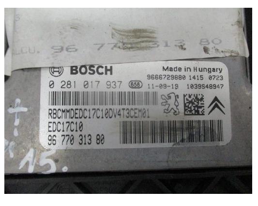 riadiaca jednotka Motor PEUGEOT 206 1.4 HDI 0281017937