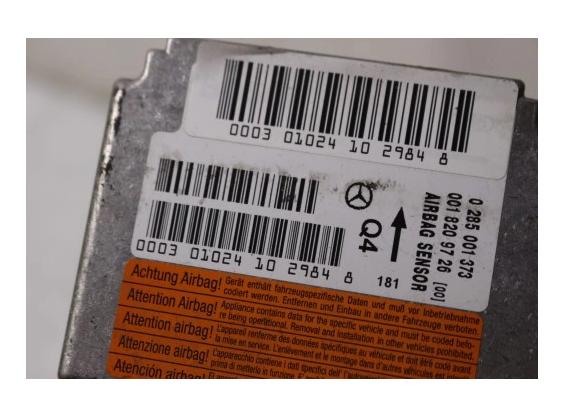 MERCEDES-BENZ W202 C180 Modul airbag 0285001373 0018209726