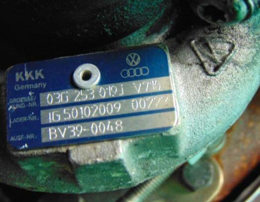 turbodúchadlo, turbo 1,9TDI   Golf V Passat