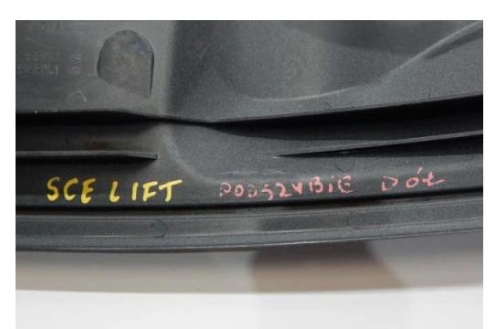 Torpédo, plast pod čelné okno RENAULT SCENIC LIFT