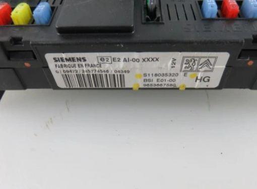 BSI XSARA PICASSO 2.0 HDI S118085320 9653667580