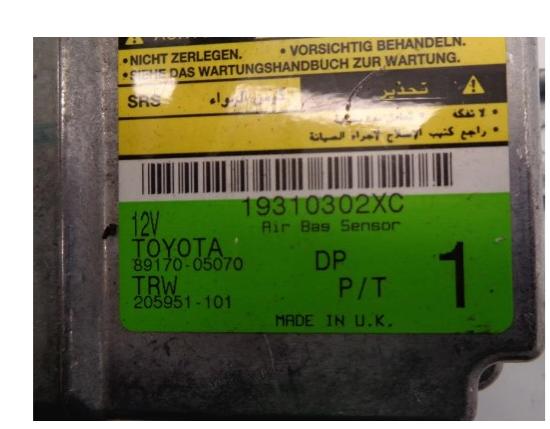 senzor airbag - TOYOTA AVENSIS 1 I T22 LIFT