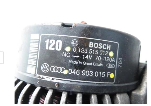 Alternátor A6 C4 2.5 TDI 0123515012
