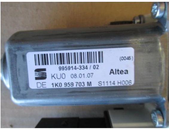SEAT ALTEA 04-15 Mechanizmus okna ľavy zad