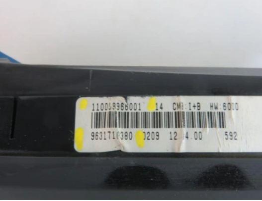 Prístrojovka CITROEN XSARA PICASSO 1.8 16V 9631710380