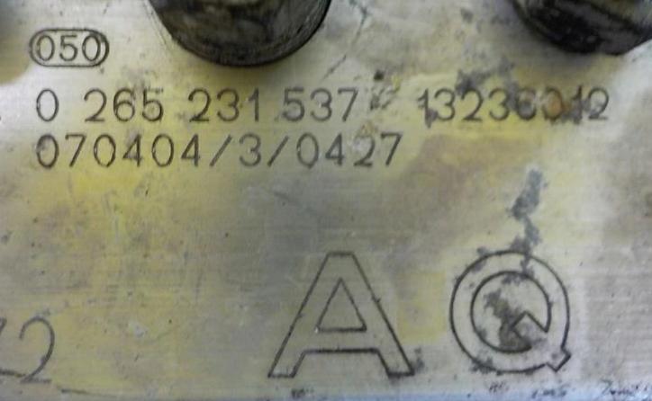 OPEL Pumpa ABS 0265231537 13236012 0265800422