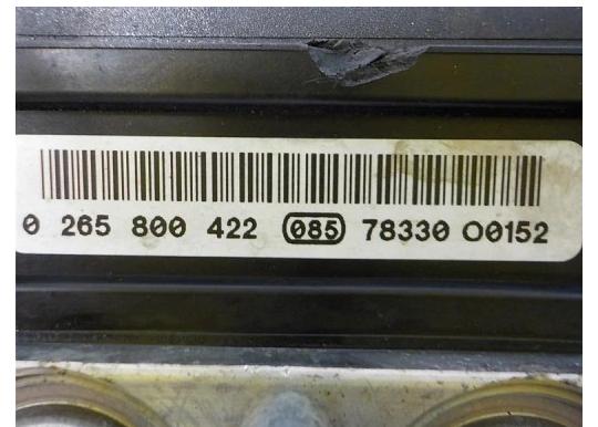 OPEL Pumpa ABS 0265231537 13236012 0265800422