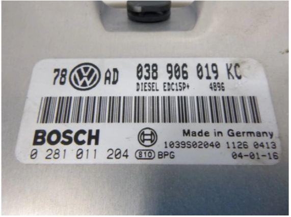VW B5 FL 1.9TDI Riadiaca jednotka Motor 038906019KC AVB