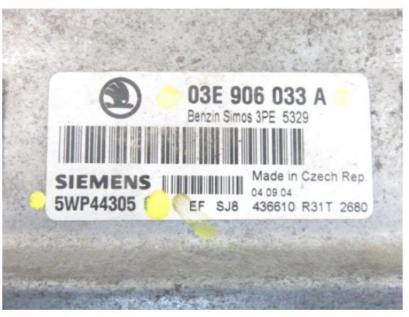 Riadiaca jednotka Motor SKODA FABIA 1.2 - AZQ 03E906033A