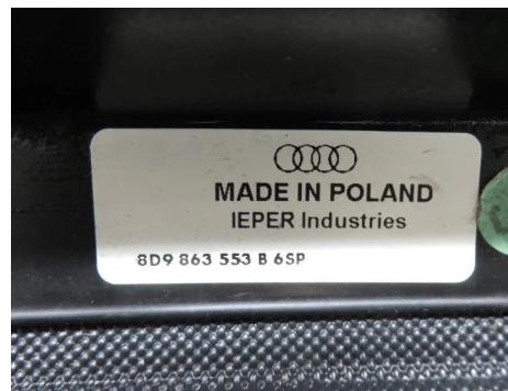 Roleta kufra AUDI A4 B5 Avant