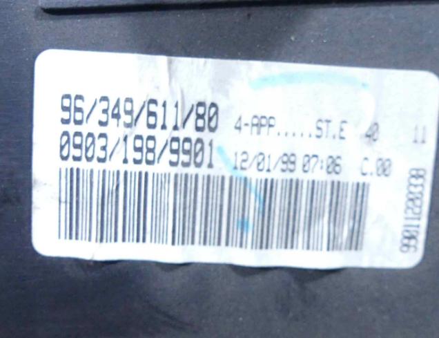 Prístrojovka PEUGEOT 206 2- 1.1 B 9634961180