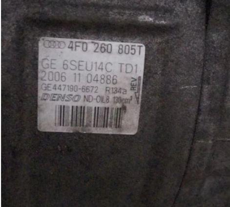 Kompresor klimatizácie AUDI A4 B7 A6