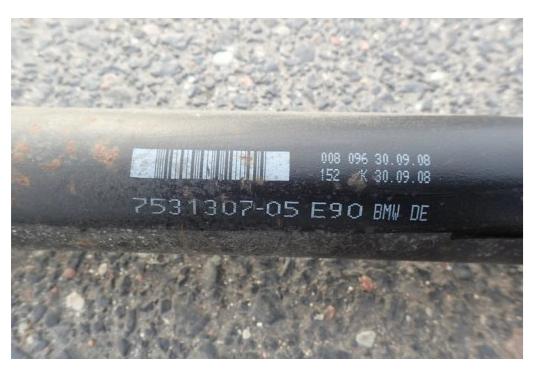 kardaň hřídel hnací originál BMW 3 E90 E91 2.0i 08R