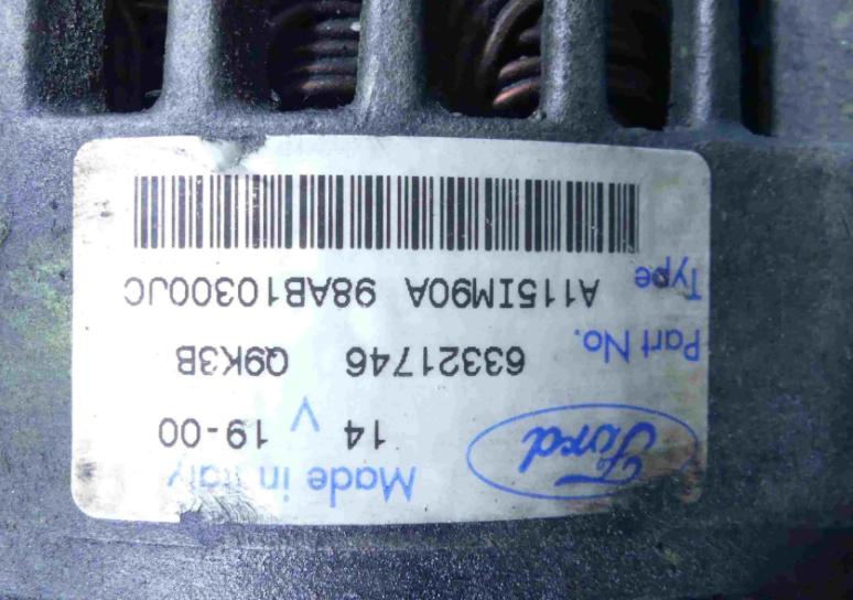Alternátor FORD FOCUS MK1 98AB10300JC 1.8 TDDI