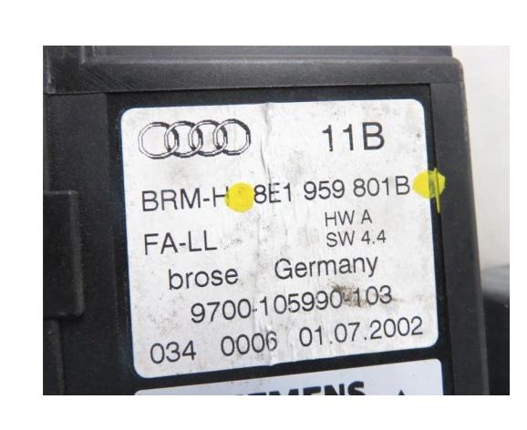 Motorček okna ľavy predný AUDI A4 B6 8E1959801B