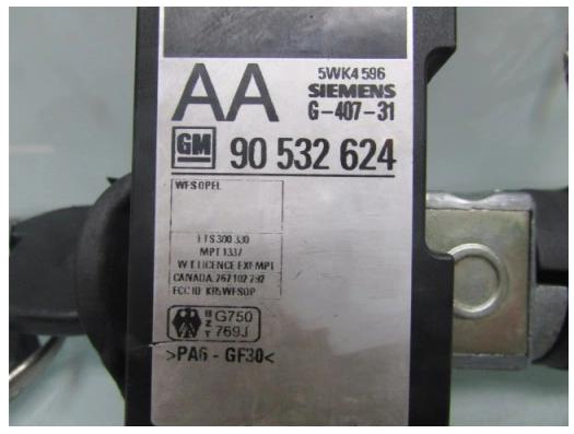 ASTRA I 1.6 B 97R spinačka - KLÍČ: