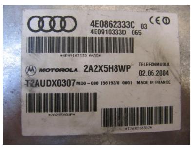 AUDI A6 C6 A8 D3 Modul telefónu 4E0862333C