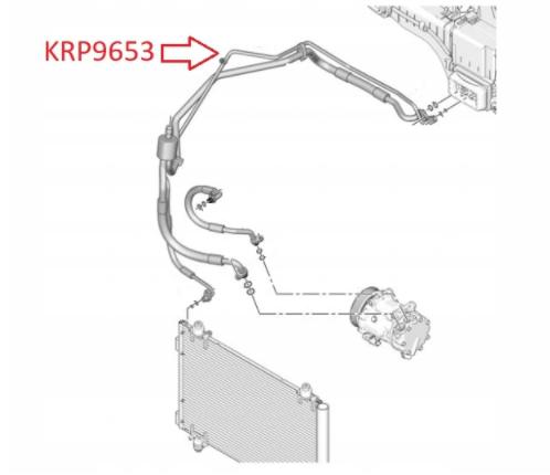 rúrka rúra klimatizácie Citroen C4 9685502880