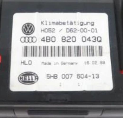 KLIMATRONIK AUDI A6 C5 4B0820043Q