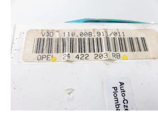Prístrojovka OPEL VECTRA B 1.8 - 16V 125 24422203RB