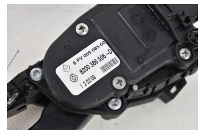 Potenciometer plynového pedálu  DACIA SANDERO 1.2