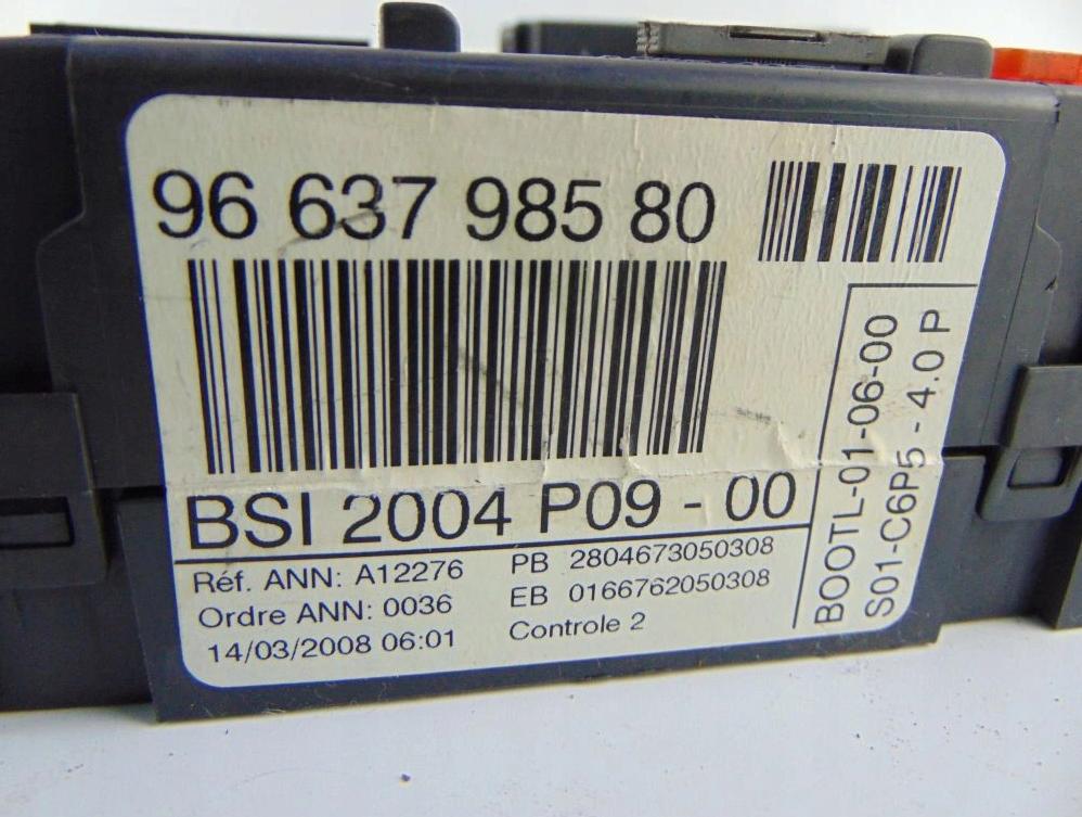 Súprava štartu (riad. jednotka, kľúč, spínačka) riadiaca jednotka BSI CITROEN C4 I 1.4 16V