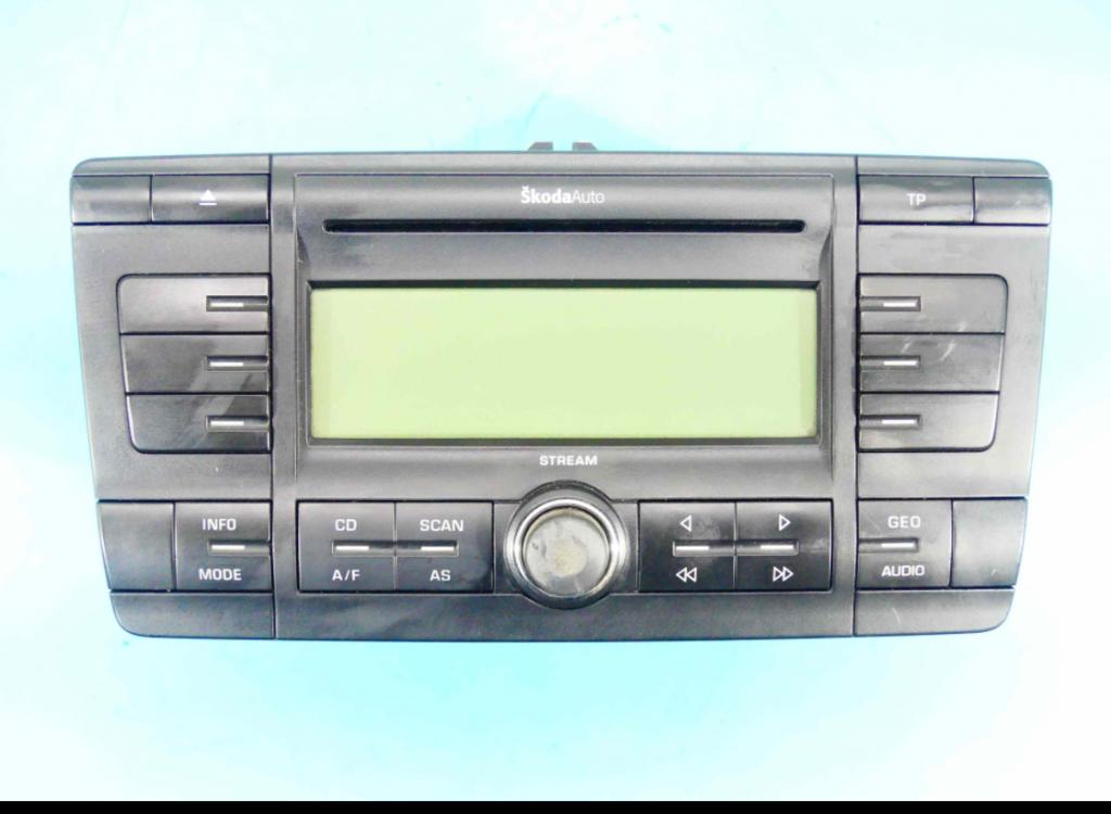 Radio továreň:  Škoda Octavia II 1.9 tdi 105KM,: 2005r., HB,: 5d - bez: kódu