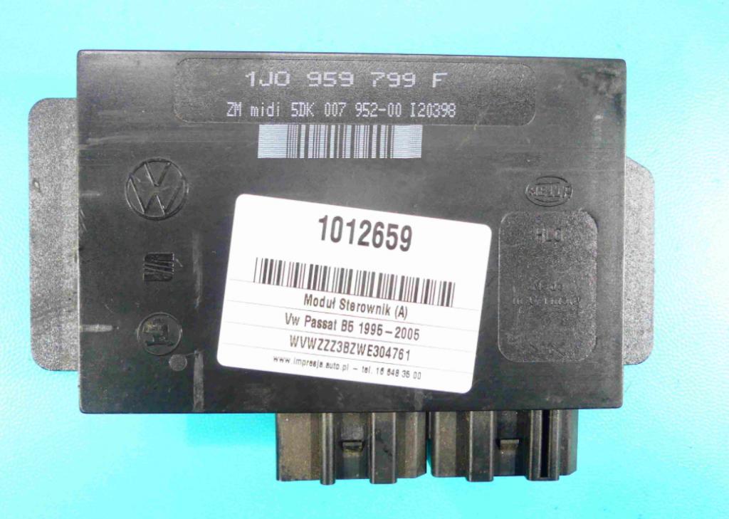 Vw Passat B5 1.6b 101KM, 1998r., kombi, 5d modul riadiaca jednotka 1J0959799F