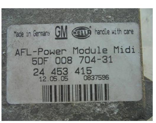 OPEL VECTRA C 05r. - Modul uhlu XENON 24453415