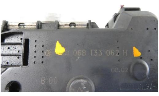 Škrtiaca klapka AUDI A4 B6 2.0 06B133062H 0280750088
