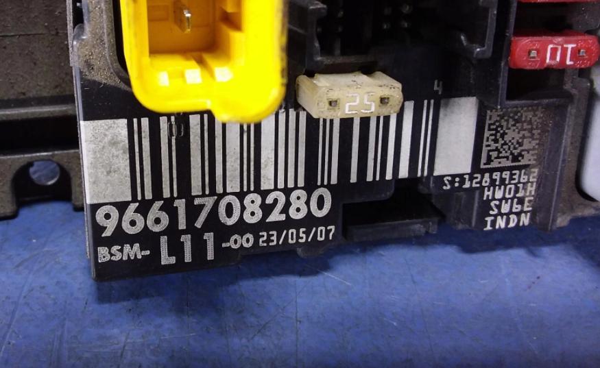 PEUGEOT 307 I LIFT Riadiaca jednotka Modul BSM 9661708280