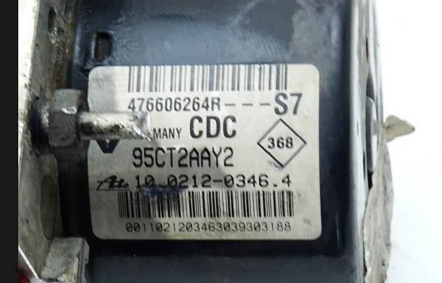 Renault Megane III Pumpa ABS hatchback 5D 1.6B 110 HP 08-15