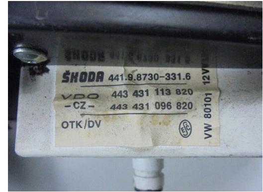 SKODA FELICIA Prístrojovka ,dislpej 1.3B 443431096820