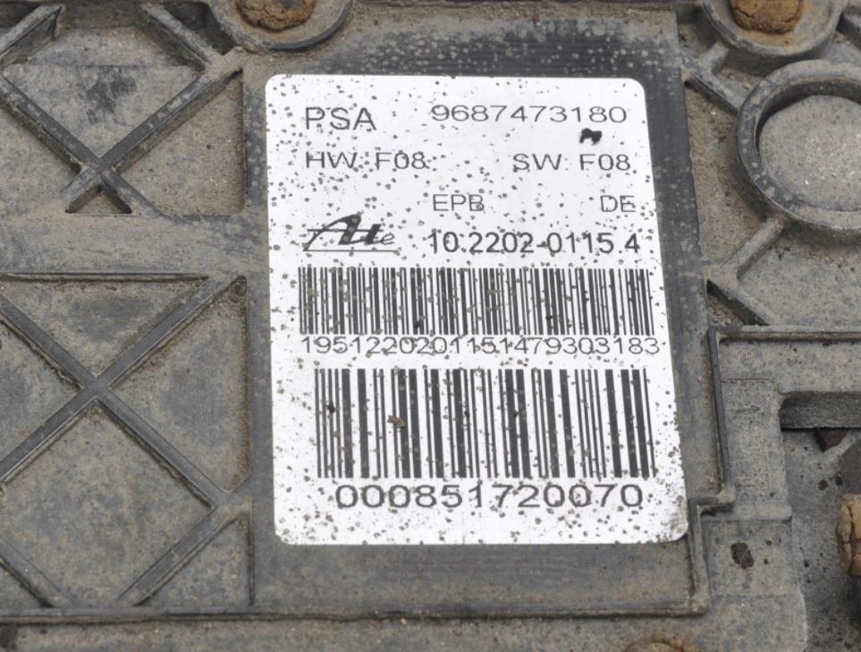 C5 III sedan BRZDA: ručný elektrický 9687473180